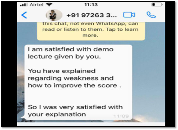 Student feedback image 10 published by IELTS Gurukul