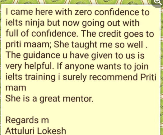 Student feedback image 12 published by IELTS Gurukul